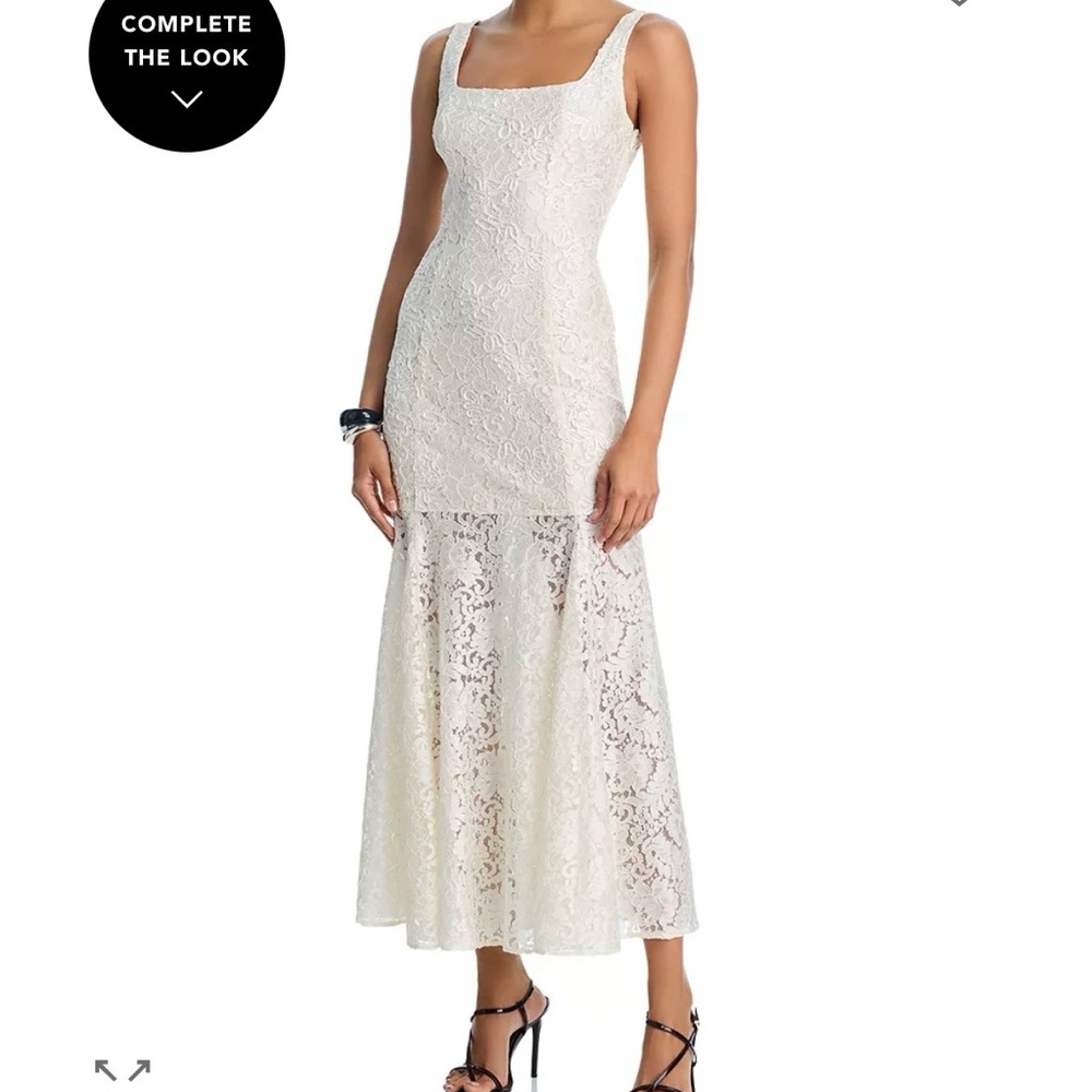 Elegant Lace White Dress